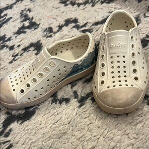 Native White Water Shoes Slip-On Perforated Design